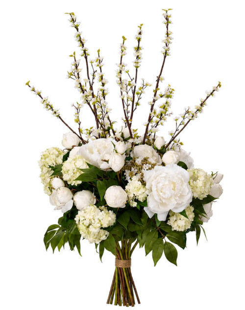 Plum Blossom Rose, Drop In, Faux, 31"
