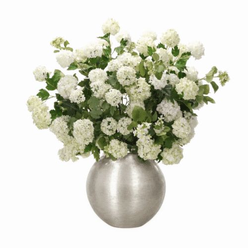 Snowball Hydrangea, Faux Arrangement, 37"